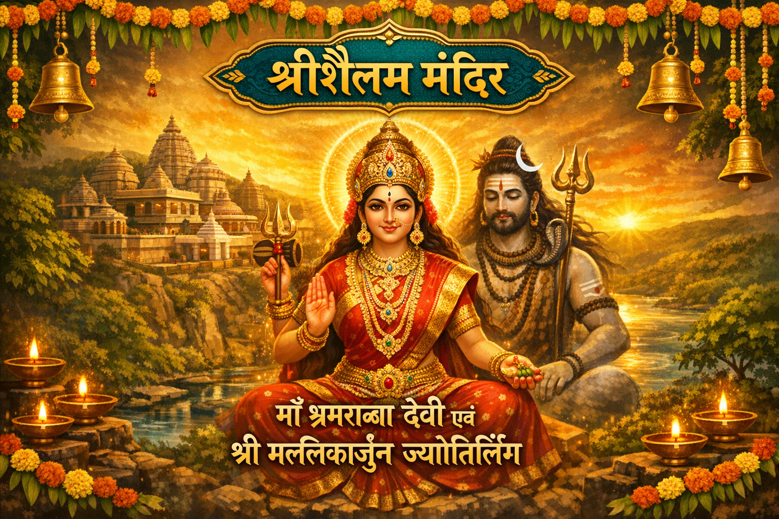 Shree Srisailam Temple Maa Bhramaramba Devi